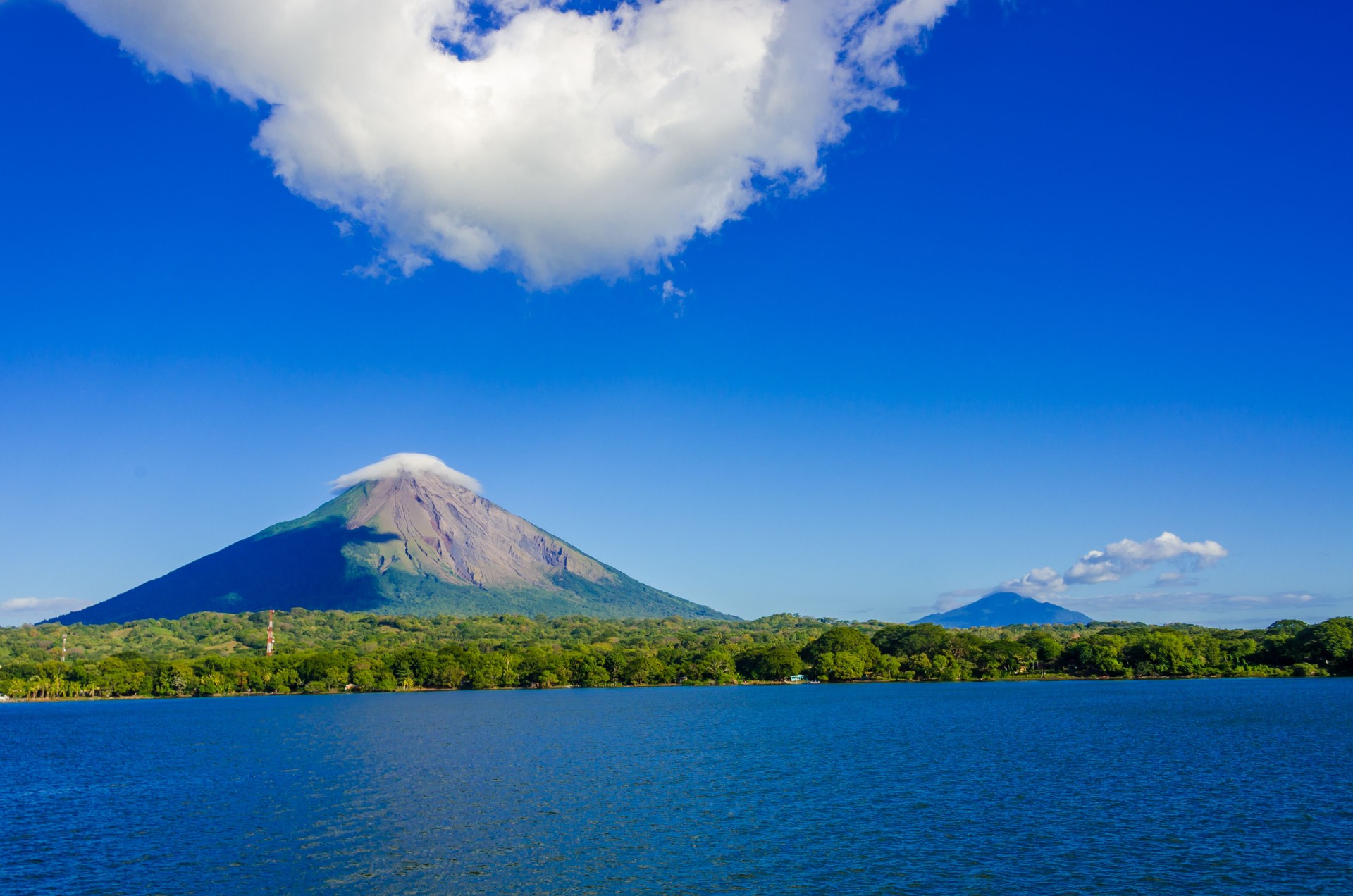 Island Ometepe with vulcano in Nicaragua